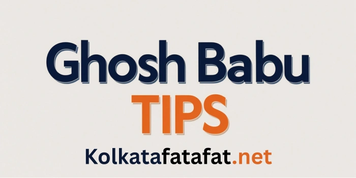 kolkata fatafat ghosh babu tips